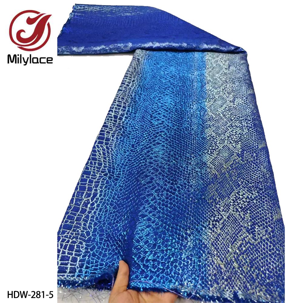Fresh Color Elegant Embroidery Korean Brocade Jacquard Organza Lace Fabric