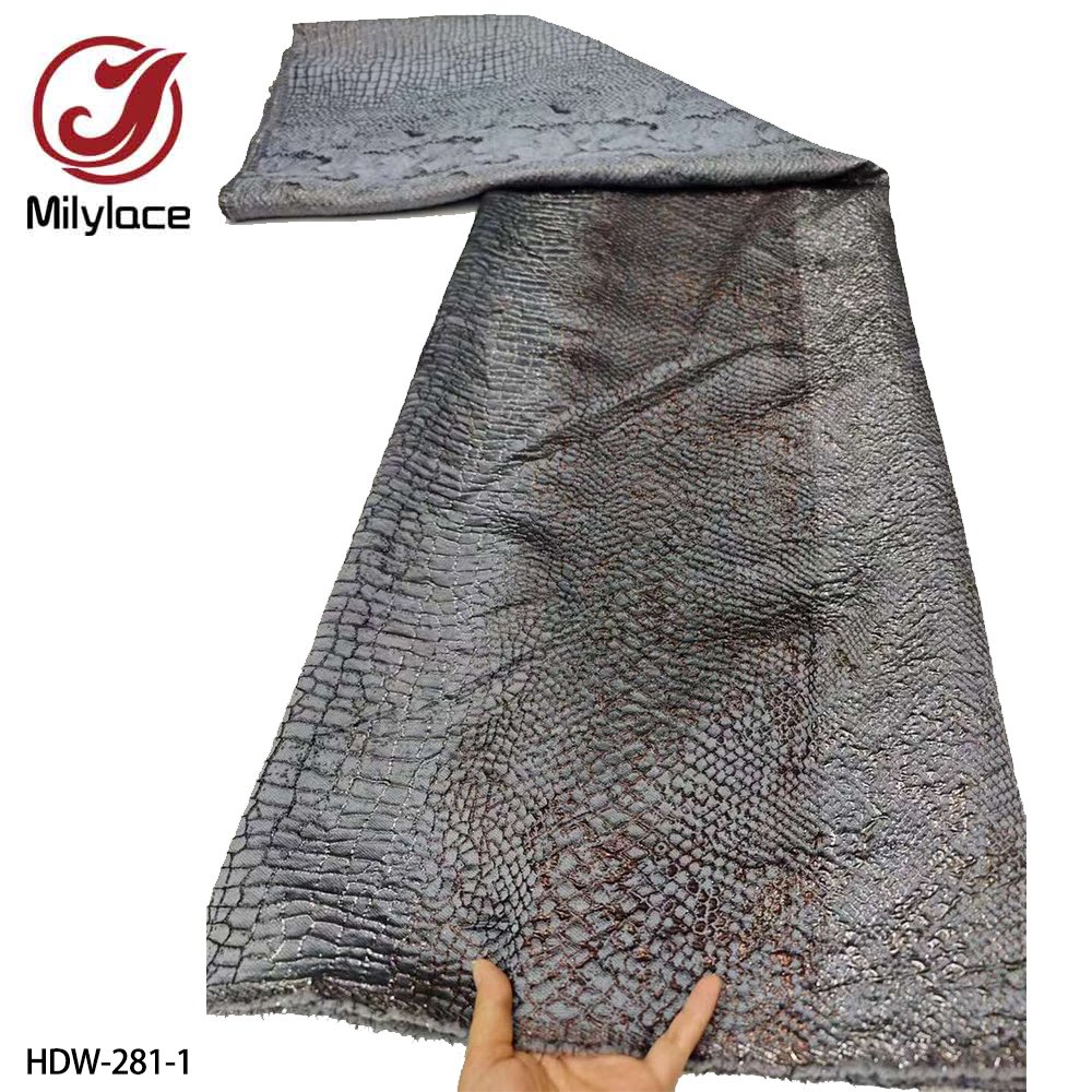 Fresh Color Elegant Embroidery Korean Brocade Jacquard Organza Lace Fabric