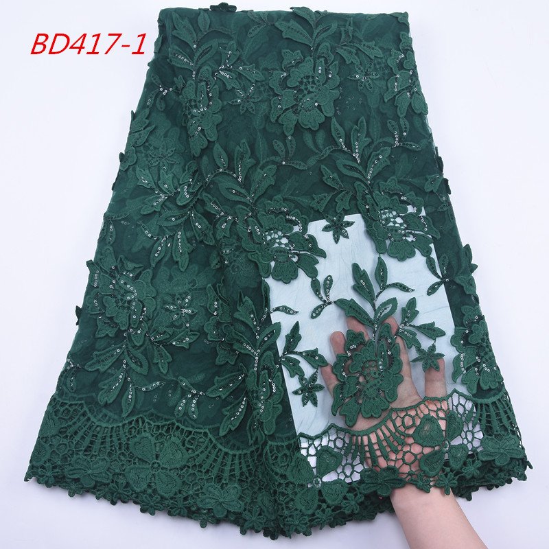 1886 Wholesale White Color Lace Fabric 3D Silk Milk Lace Fabric For African Dresses
