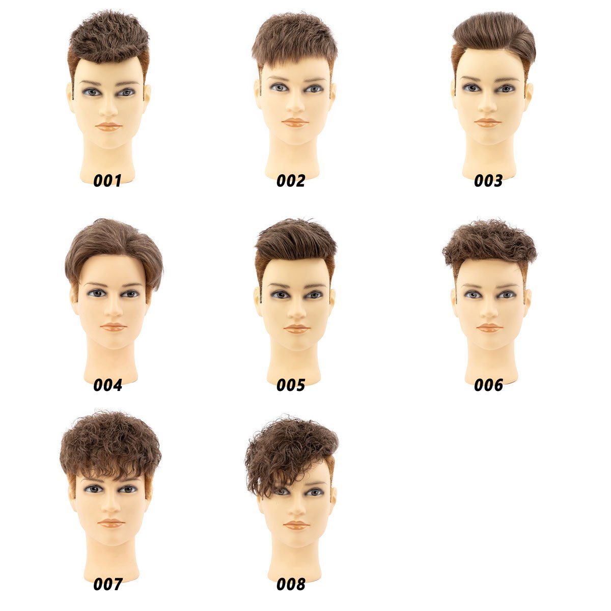 Pre-styled Men's Wig Indian Human Hair Breathable Full French Lace Replacement Natural Hairline System Toupee For Men
