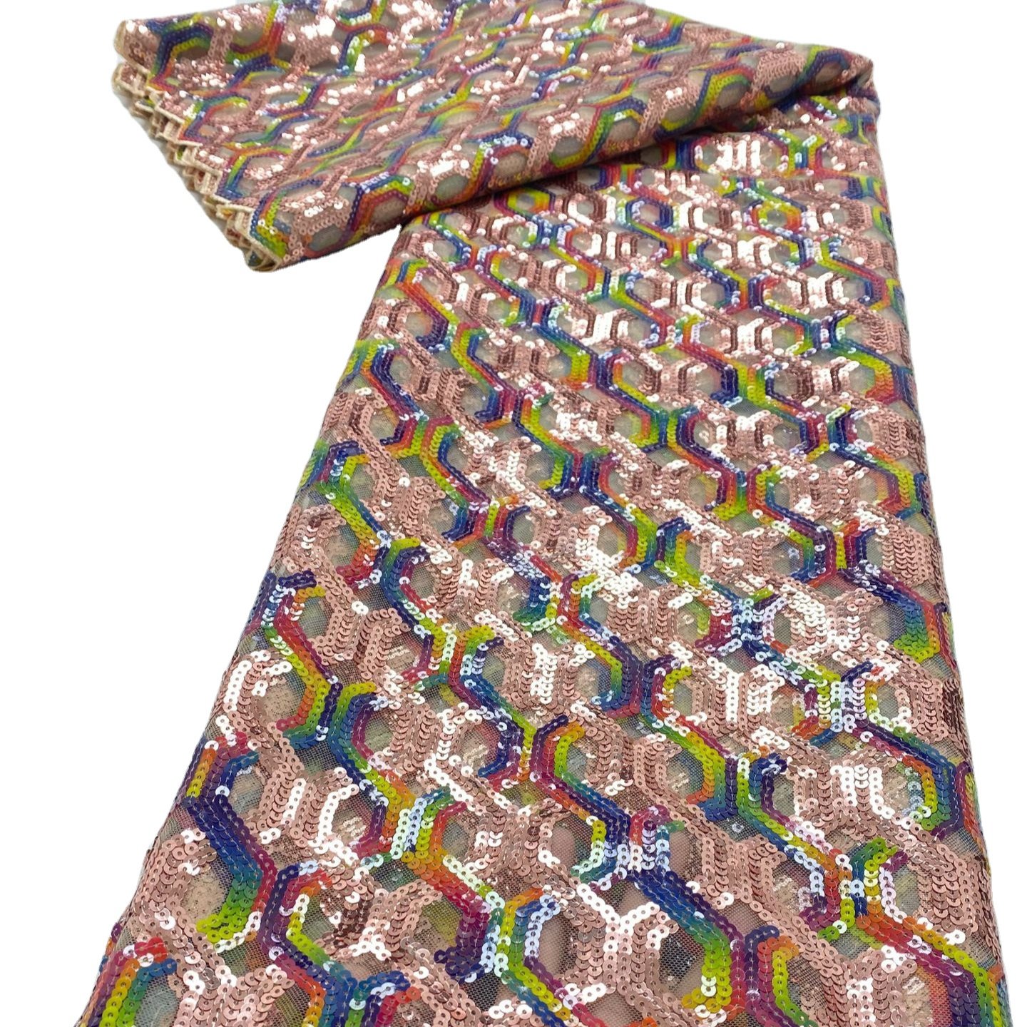 New Arrival leopard sequin fabric for wholesales