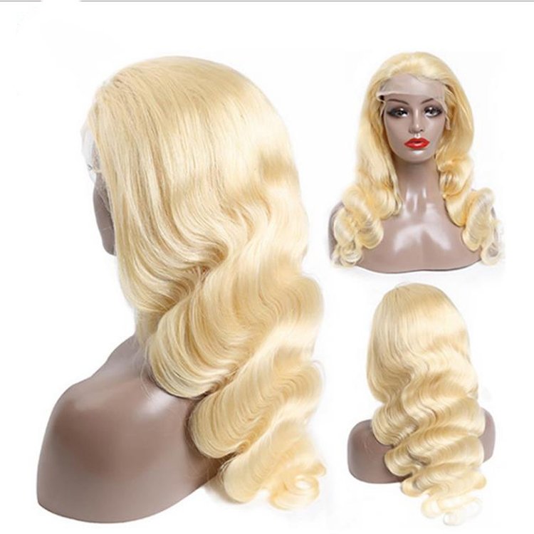 Popular 613 lace closure and frontal wigs vendor blonde color full lace available mink Brazilian virgin human hair wigs