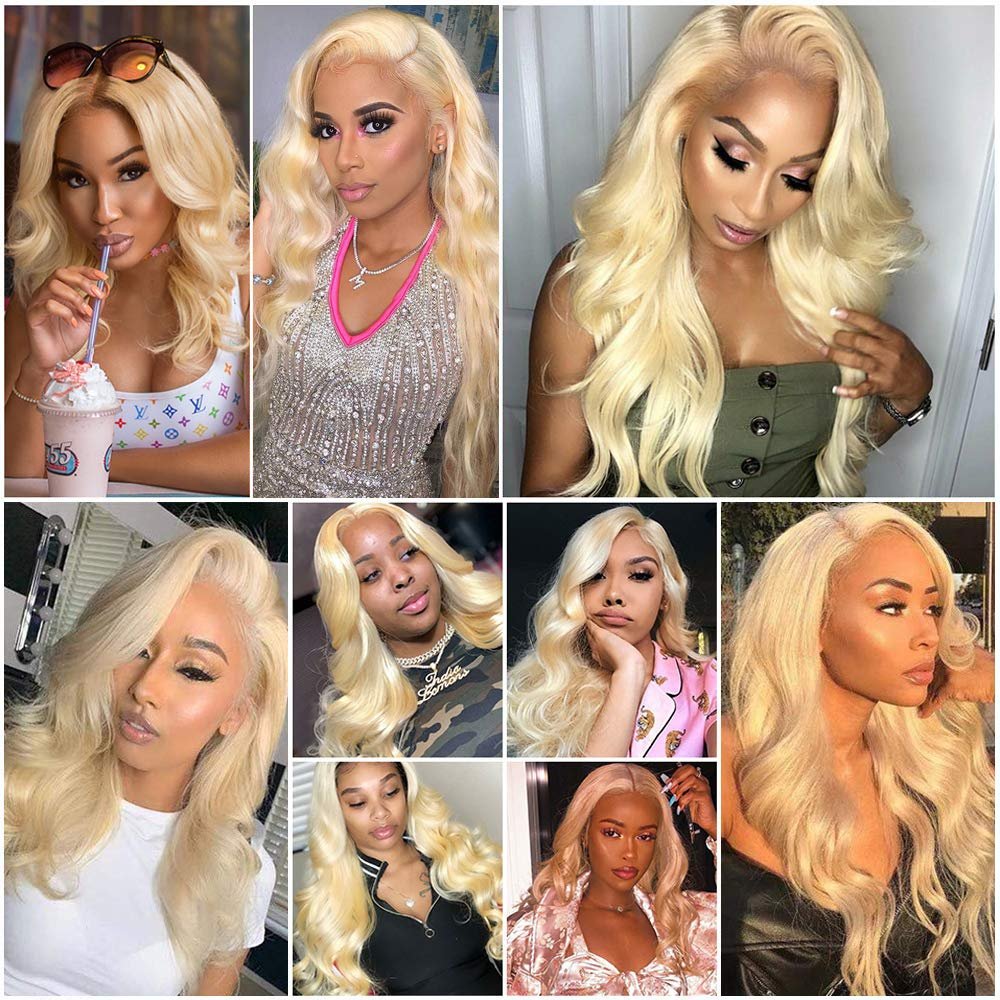 Popular 613 lace closure and frontal wigs vendor blonde color full lace available mink Brazilian virgin human hair wigs