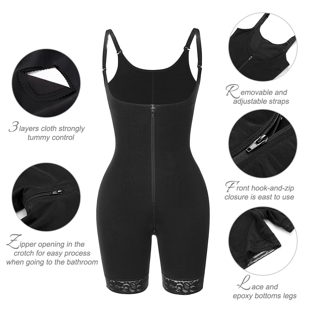 HEXIN New Listing Lace Enhancer Hip Tummy Control Weight Lose Plus Size Body Shaper Slimming