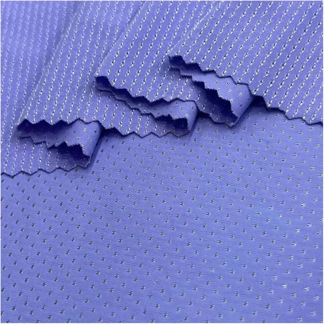 Nylon point mesh fabric 180g sports fine hole bird eye fabric men and women sports T-shirt ice silk underwear fabric