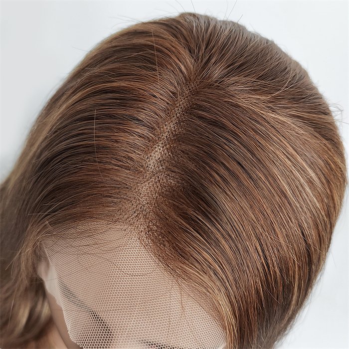 Wholesale Body Wave Highlight 1B Honey Brown Color Human Hair Lace Front Wig 4/27 Piano Wigs Virgin Brazilian Hair Highlight Wig
