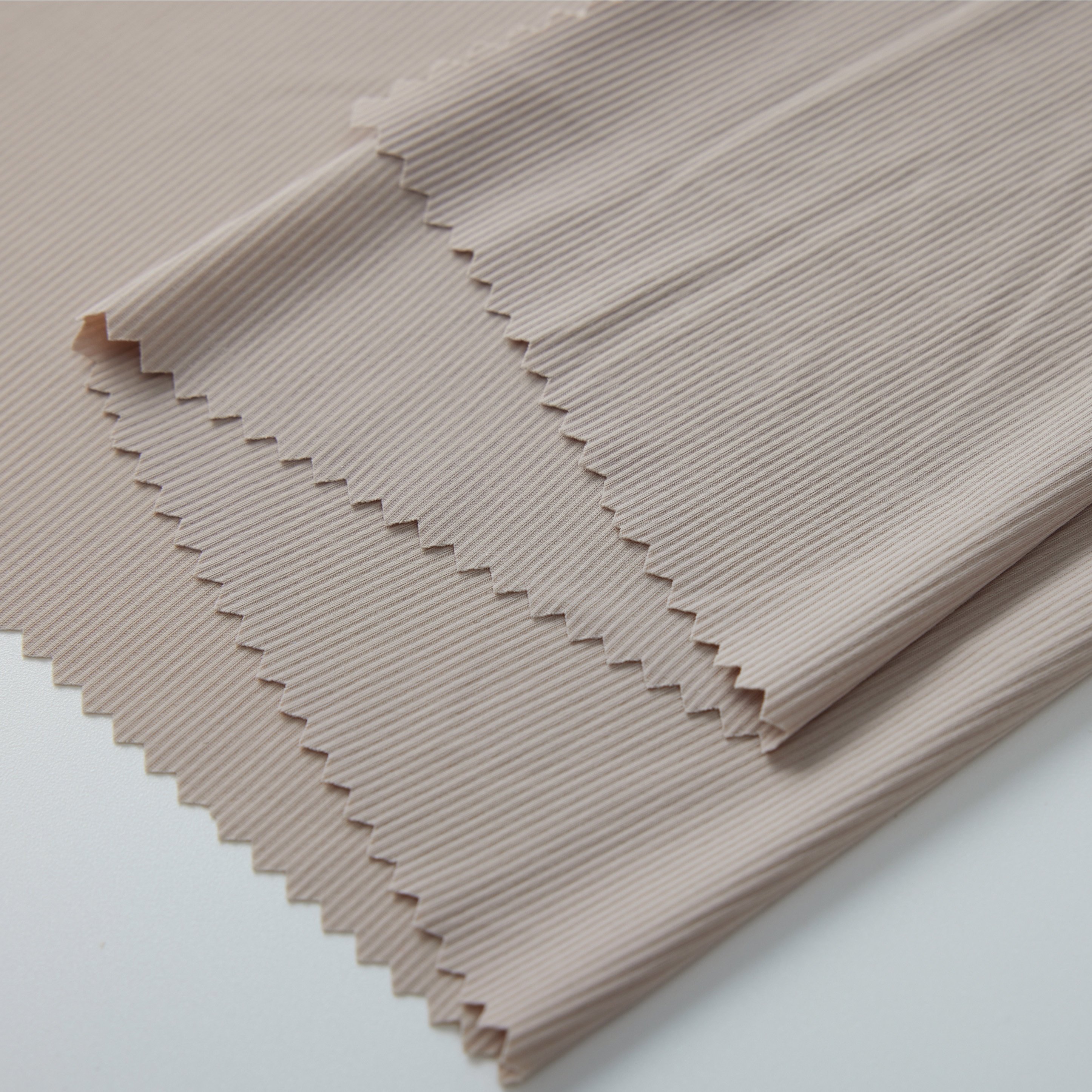 Manufacture High Stretch 74% Nylon 26% Spandex Weft Knitted Ribbed Fabric For Strapless Underwear Lingerie
