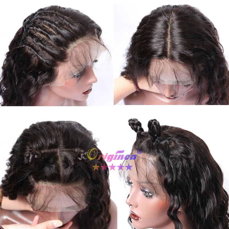 BLT 360 lace front original Human Hair Wigs natural Straight Blonde hair system glueless Wigs for women