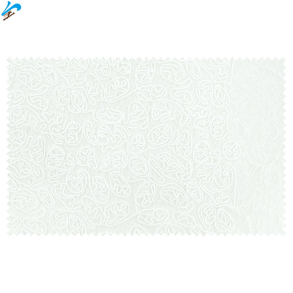 Hangzhou Factory Wholesale New Design White 100% Polyester Fabrics Eyelet Embroidery Fabric For Women Fashion Dress Garments