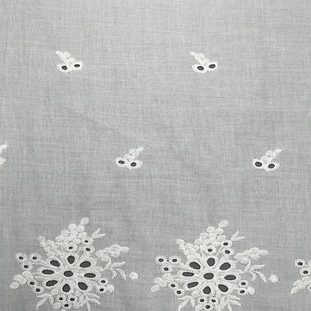 TUTON Top Quality TC Cotton Beaded French Lace Embroidery Fabric For Dress