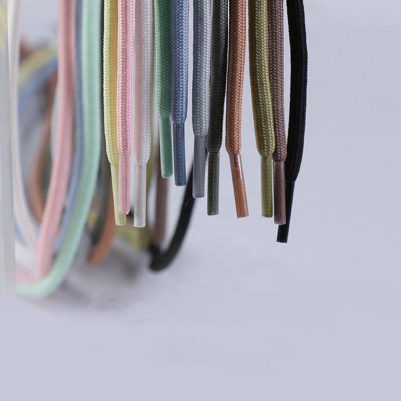 1 Pair Best selling 47-63" Pure Color Rope Colorful Rope Shoelaces Round Shoe Laces Boot Lace for Yeezay 350 700 750 Sneaker