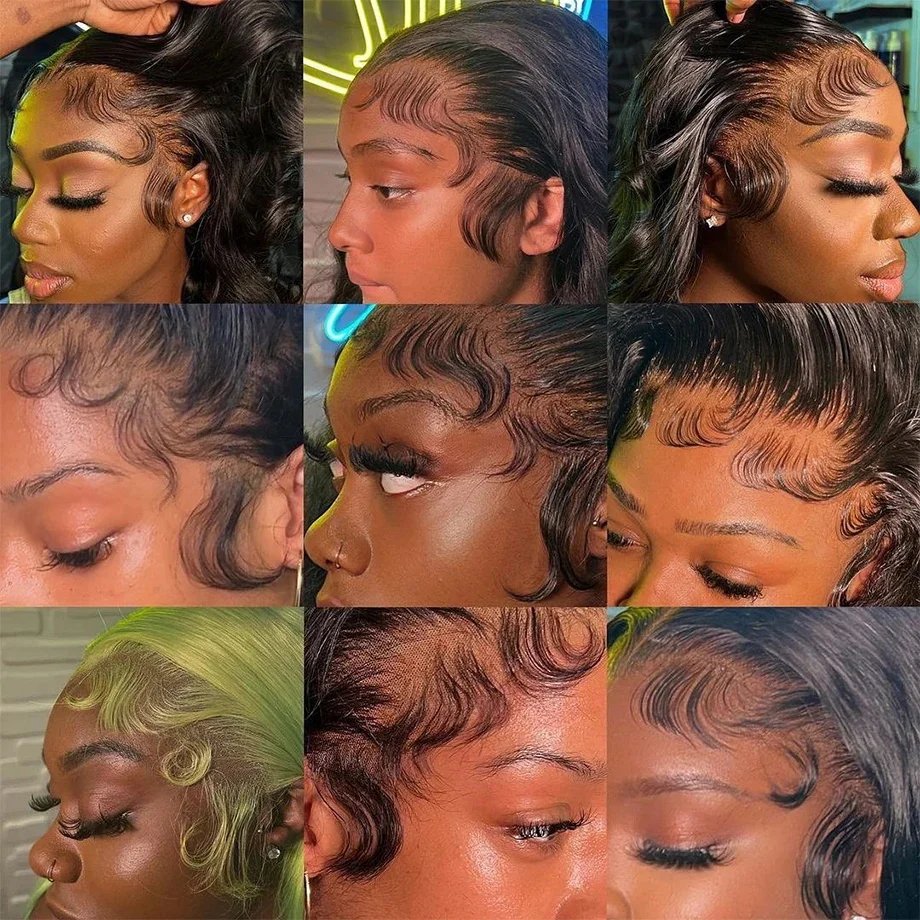 Wholesale Raw Indian Virgin Wigs 13x4 Full Frontal Natural Color Hair Wig For Black Women Transparent Lace Front Human Hair Wigs