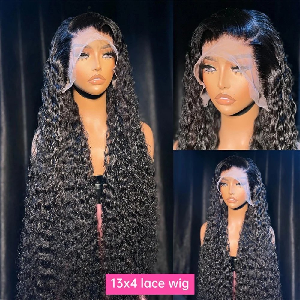 Wholesale Swiss Lace 180% Pre Plucked Afro Kinky Curly Wig Glueless Raw Virgin Indian Human Hair Wear And Go Lace Frontal Wigs