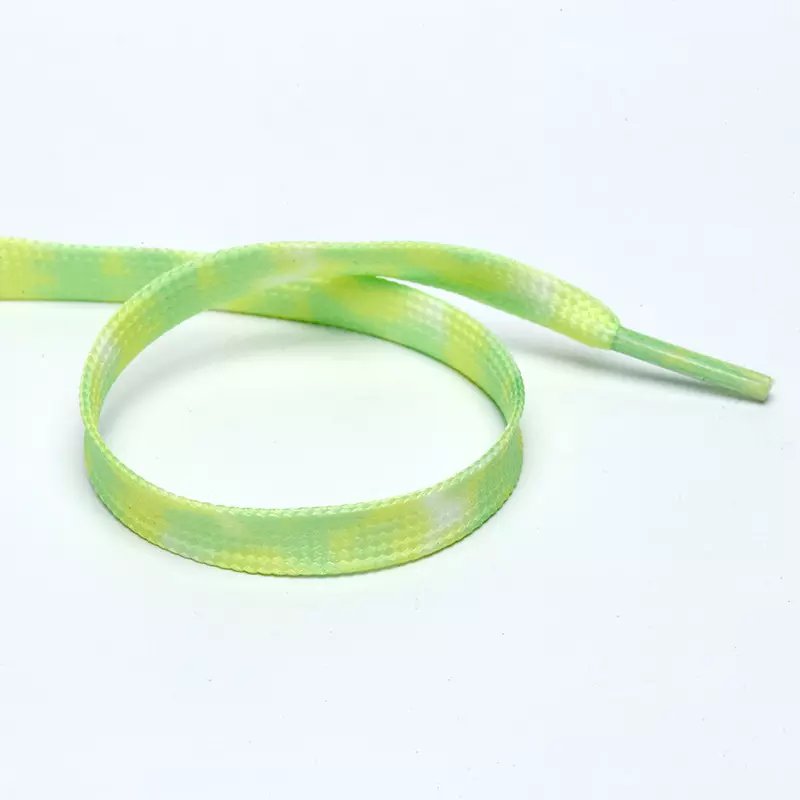 Wholesale Customised Fancy Printed Colorful Ribbon Elasticity Shoe Laces Sneaker Decorative