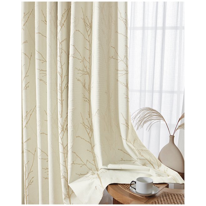 110"inch 280cm width double faced luxury total blackout sunblock design curtain fabric