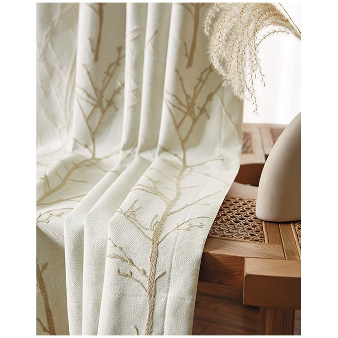 110"inch 280cm width double faced luxury total blackout sunblock design curtain fabric
