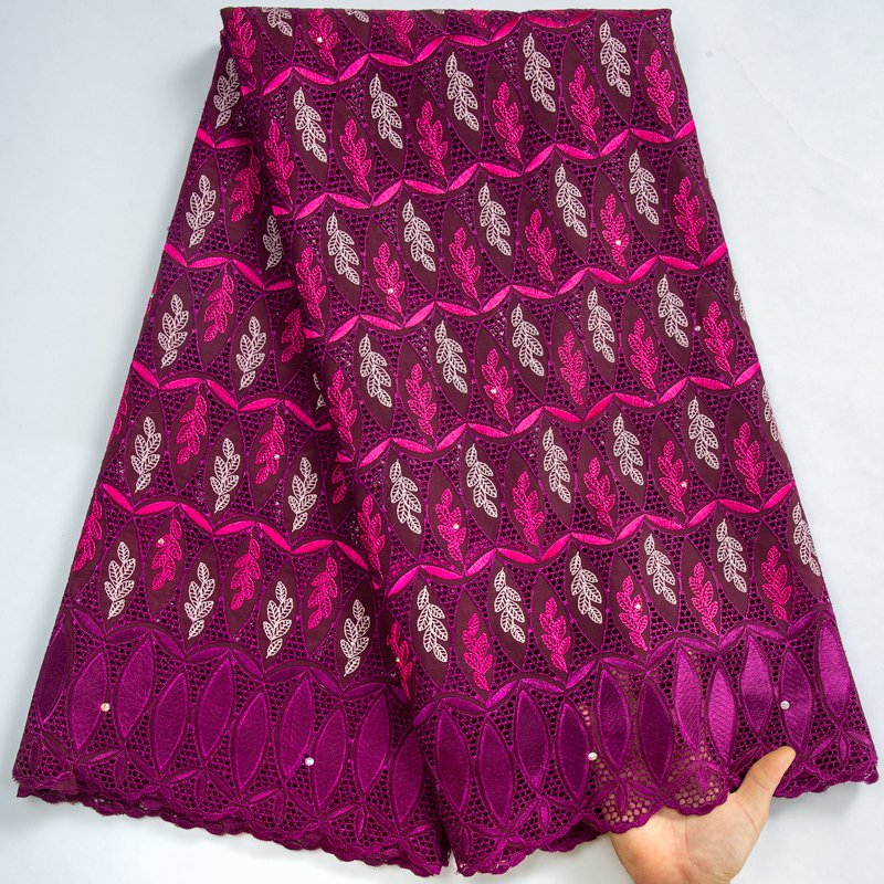 Swiss Voile Lace In Switzerland High Quality 5 Yards African Cotton Lace for Sewing Women Evening Party Dresses 3418