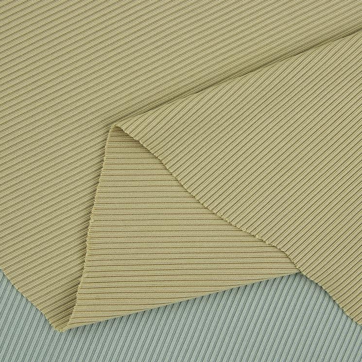 Knitted polyester high elastic ice fabric 250g ice silk ribbed summer cool drape wide-leg pants fabric in stock