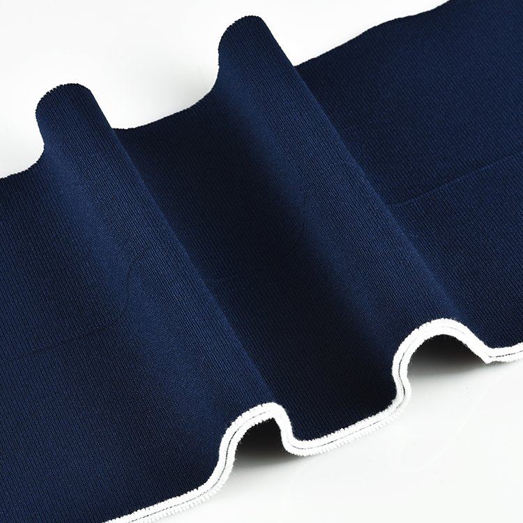 Polyester 1*1 solid color collar knitting rib fabric cuff hem