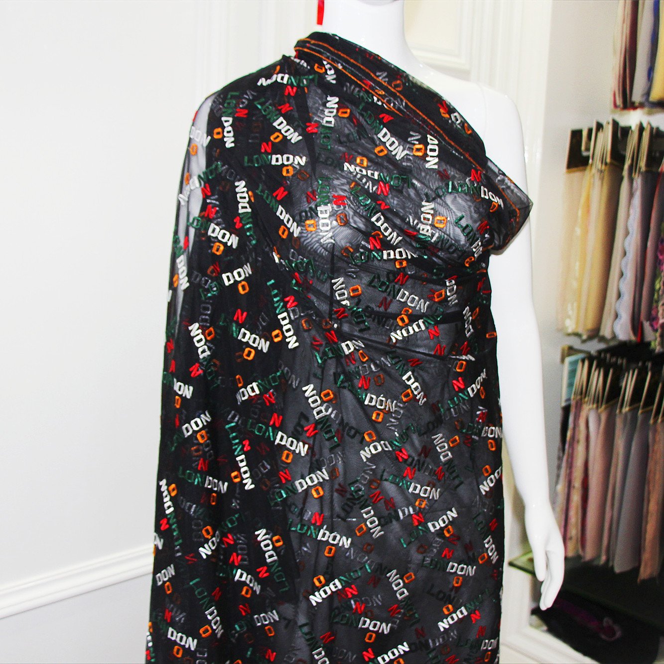 Luxury African 2022 Lace Fabric Embroidery Nigerian Voile Embroidery Fabric For Casual Dresses