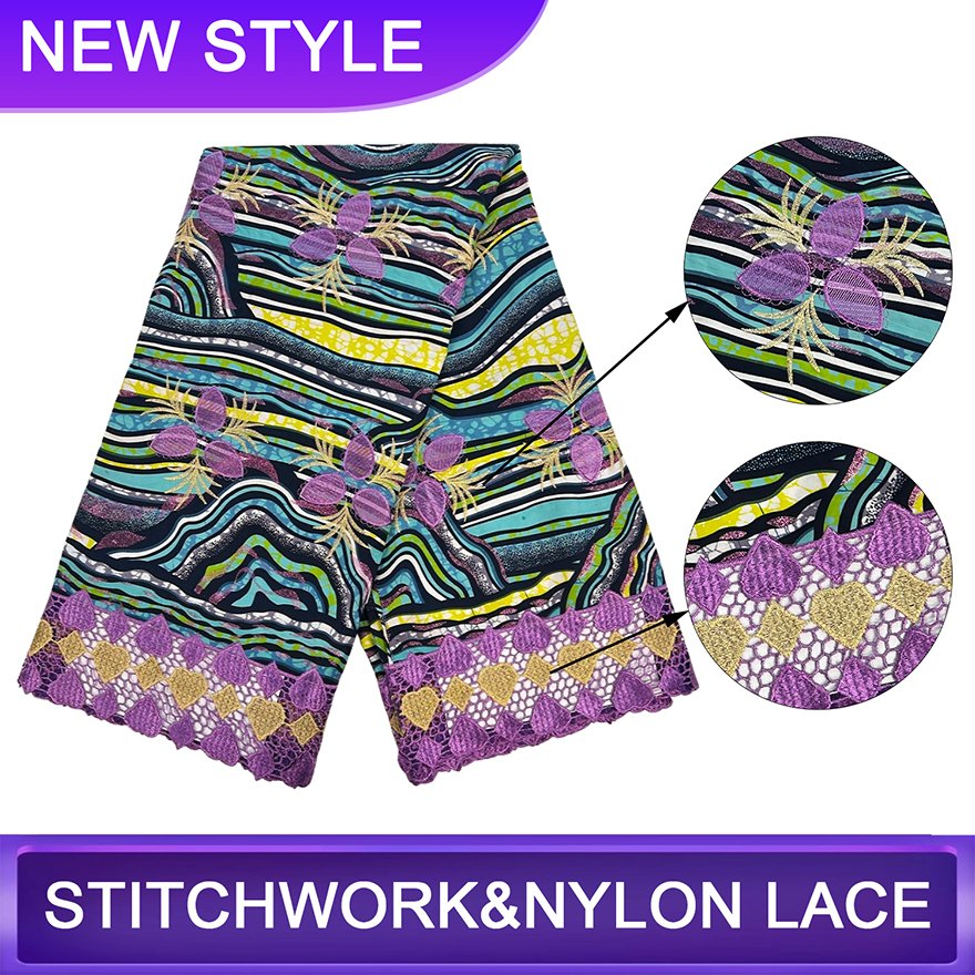 Dress Lace Embroidery African Fabric Lace Fabric for African Bridal Dress African Lace Embroidery Fabric for Woman Clothes