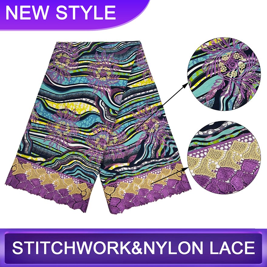 Dress Lace Embroidery African Fabric Lace Fabric for African Bridal Dress African Lace Embroidery Fabric for Woman Clothes