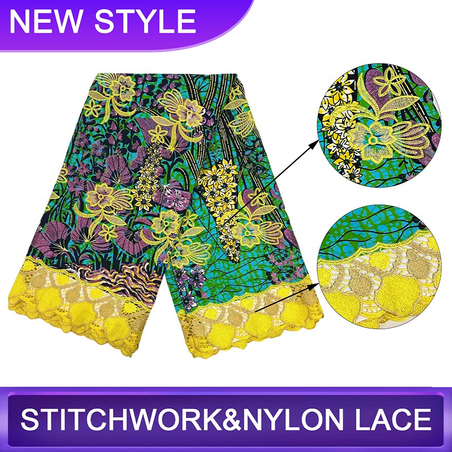 Dress Lace Embroidery African Fabric Lace Fabric for African Bridal Dress African Lace Embroidery Fabric for Woman Clothes