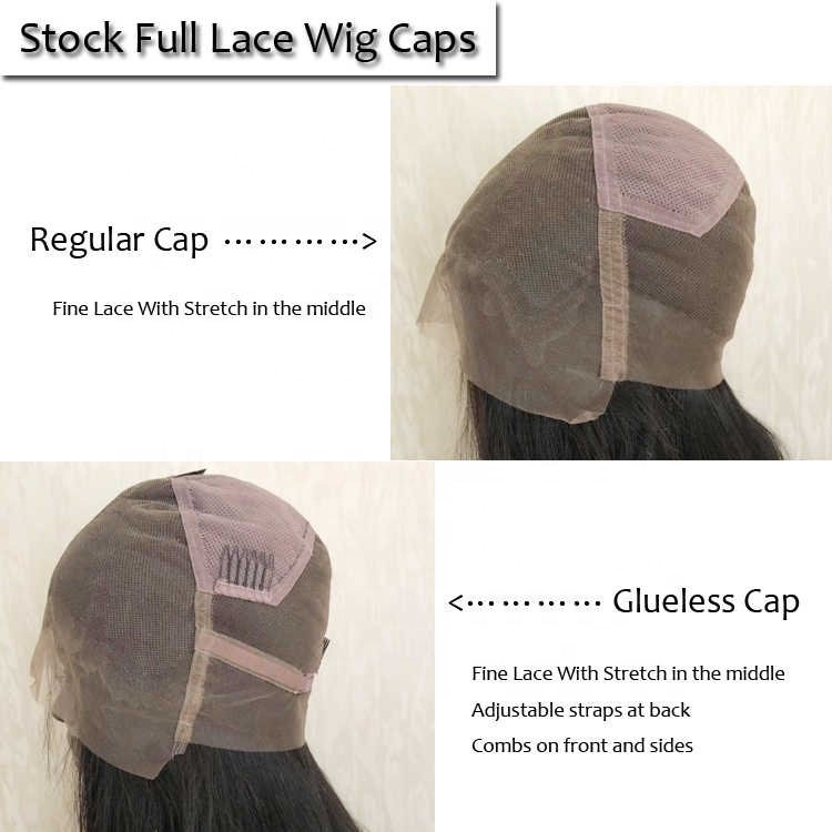 Stock 8"-30" cheap price 100% virgin Remy Indian Human Hair medium brown skin Coarse yaki glueless full lace wigs for black lady