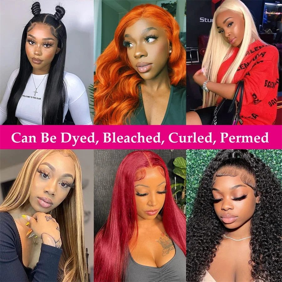 13x4 13x6 Straight Raw Indian Hair Wigs Human Hair Glueless Full Hd Transparent Lace Front Wigs Remy Hair Lace Frontal Wig
