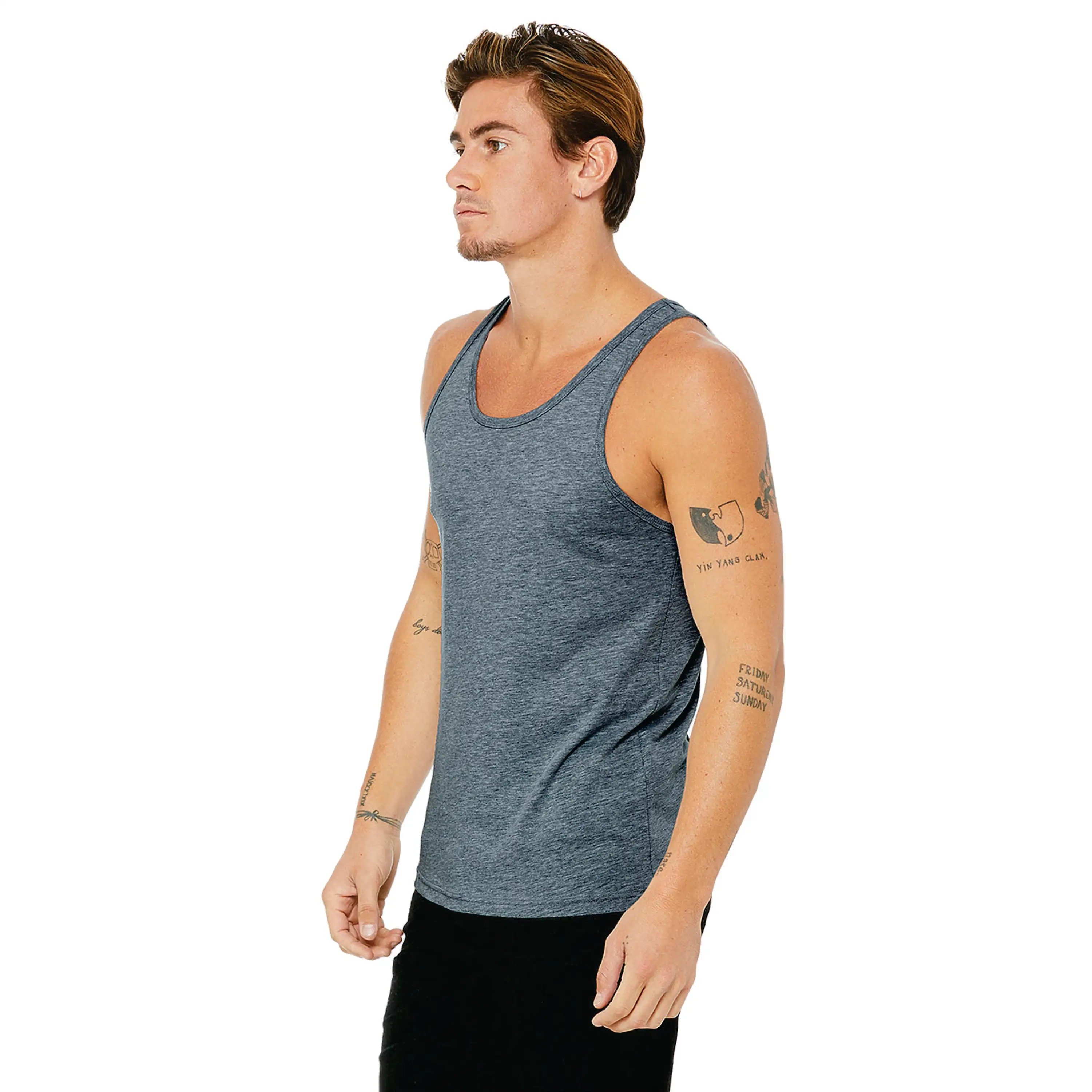 Mens Bodybuilding Stringer Tank Top Mesh Sleeveless Sweatshirt Fitness Workout Sportswear Tank Top For Male