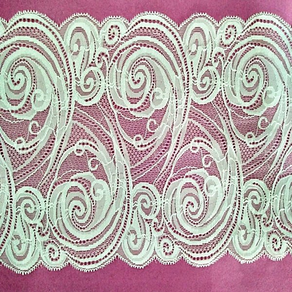 2022 jacquard lace fancy 18cm width jacquard lace elastic lace shaoxing