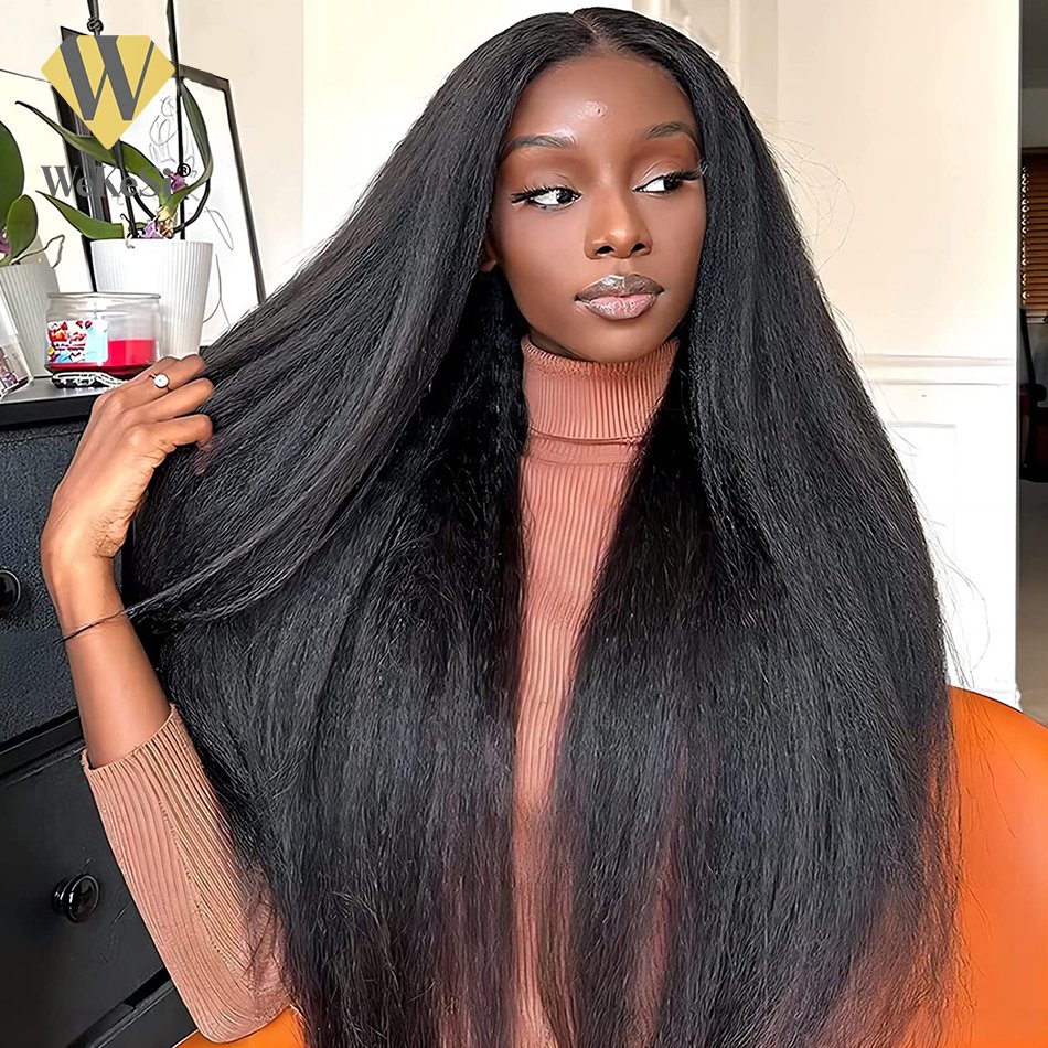 Kinky Straight Wig 360 Glueless Full Lace Wig,Gluless Raw Vietnamese Perruques Virgin Water Wave Curly Glueless Human Hair Wigs