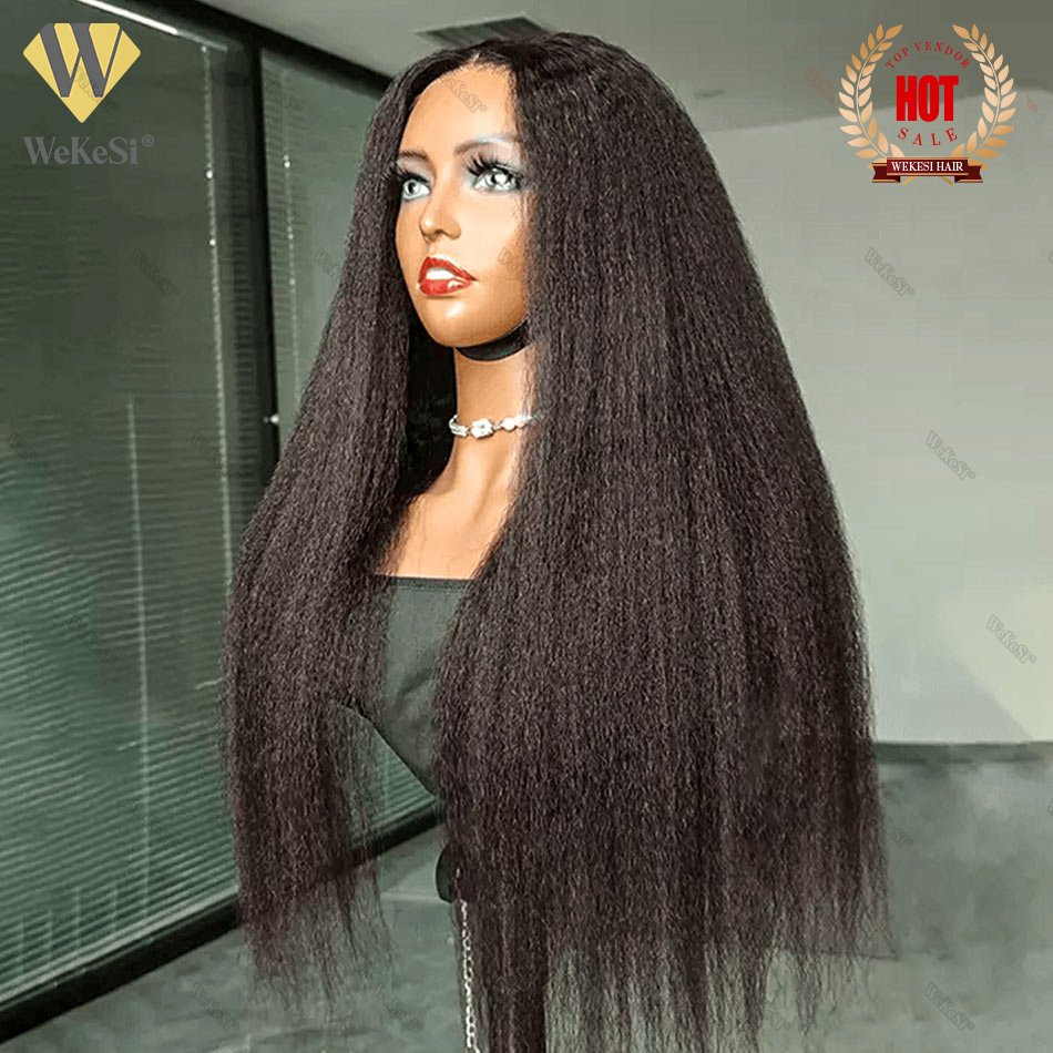 Kinky Straight Wig 360 Glueless Full Lace Wig,Gluless Raw Vietnamese Perruques Virgin Water Wave Curly Glueless Human Hair Wigs