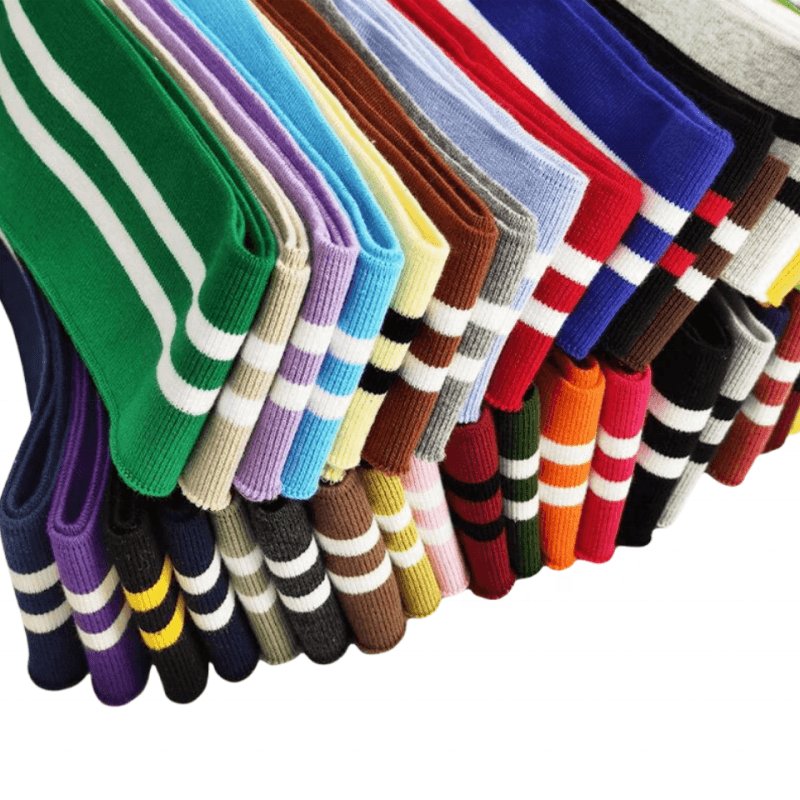 Real factory direct sales affordable 1X1 rib polyester + Spandex environmental protection does not deformation quality
