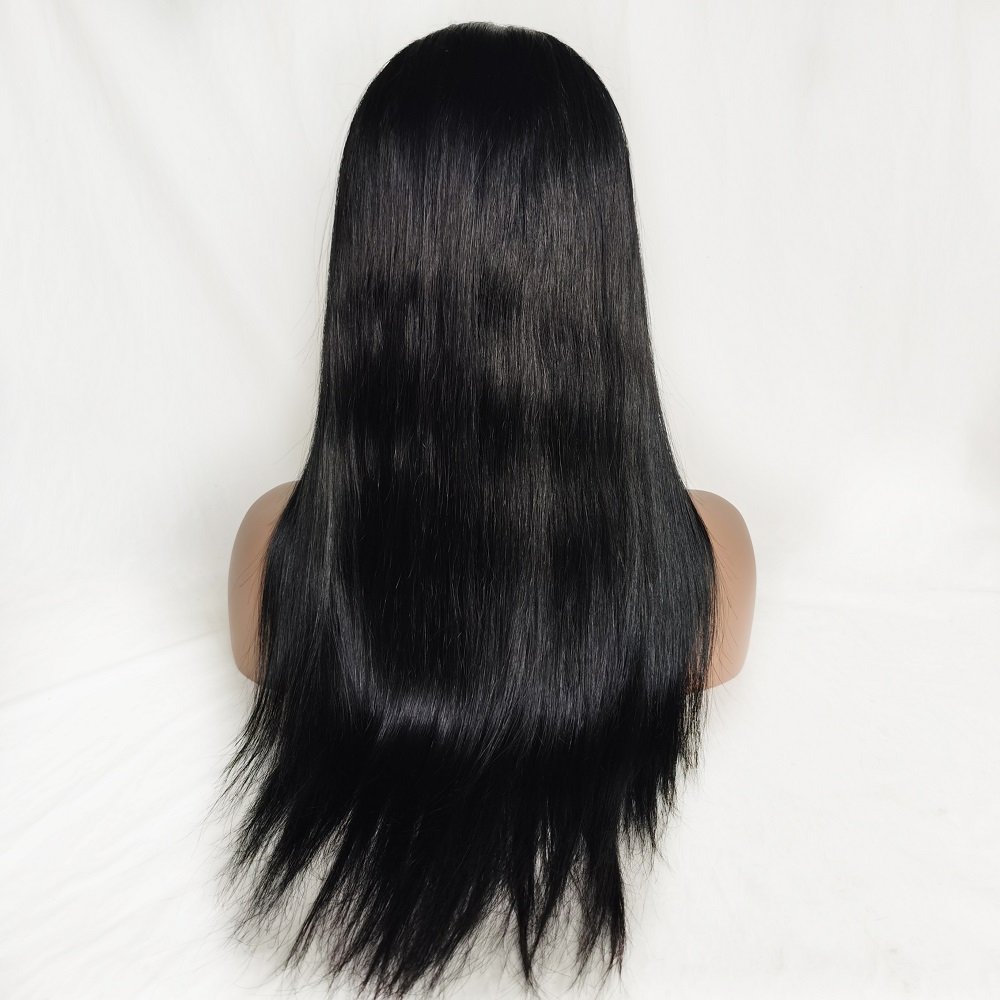 Wholesale Double Drawn Virgin Brazilian Human Hair Invisible Swiss Lace Natural Fake Scalp Lace Front Wig