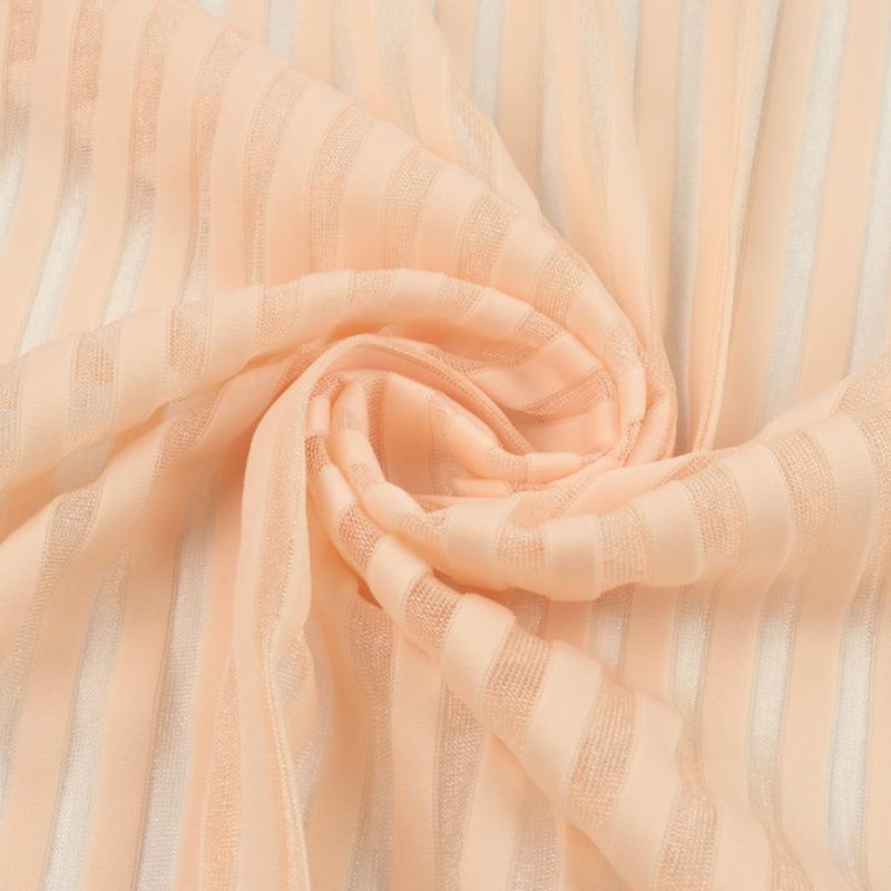 New Fashion Custom Color 155Cm 140 Gsm 90% Nylon 10% Spandex Glass Rib Strip Jacquard Knitted Fabric For Underwear