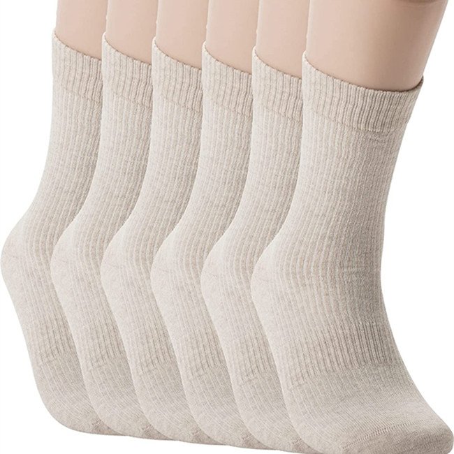Unisex High Quality Ribbed Jacquard Socks, Cotton Ribbed Socks Street Wear Ladies Crew Socks