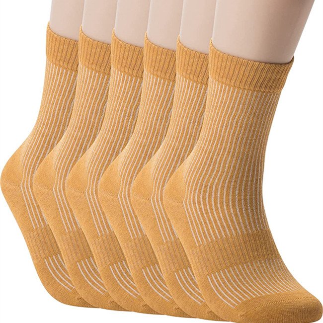 Unisex High Quality Ribbed Jacquard Socks, Cotton Ribbed Socks Street Wear Ladies Crew Socks