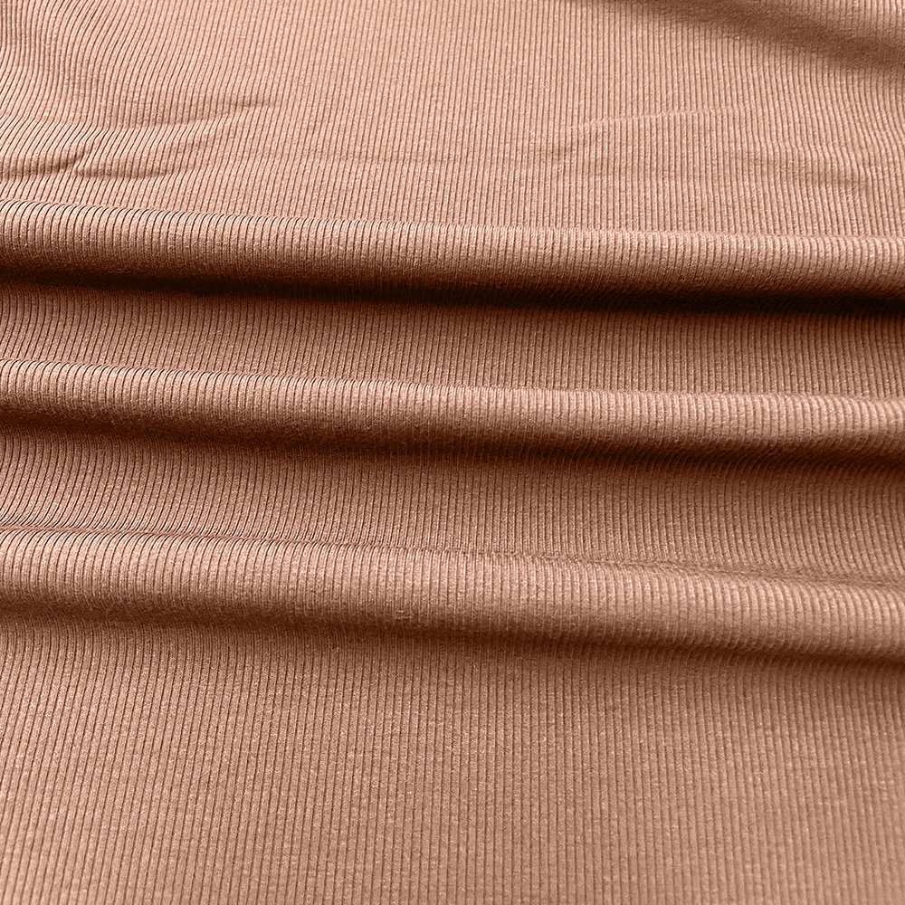 298GSM Customized Knitting Rib Fabric Anti-UV Acrylic Rayon Fabric for Garment