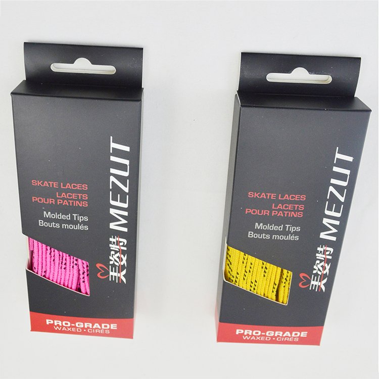 waxed and waterproof custom hockey skate laces