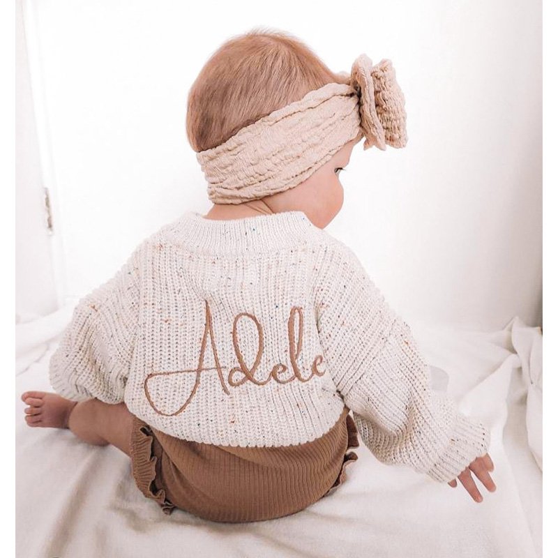 In Stock Fashion High Quality Children Pullover Jumpers Knitted 100% Cotton Sweaters Baby Oversized Christmas Sweater