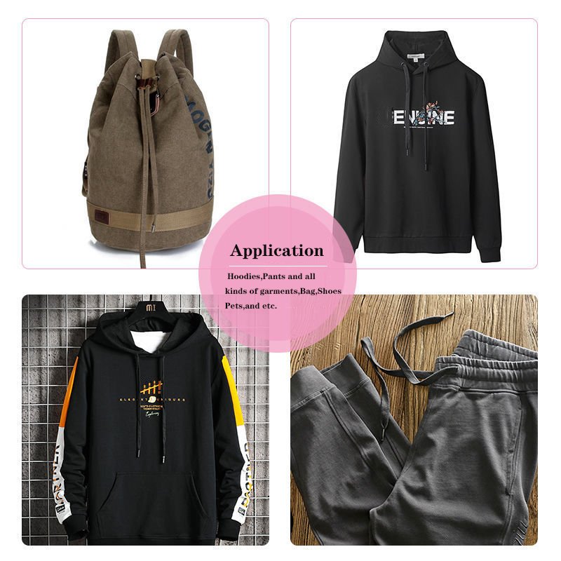 Drawcord Manufactures Shoe Laces Hoodie String Custom Printed Hoodie Drawstrings Pants Rope