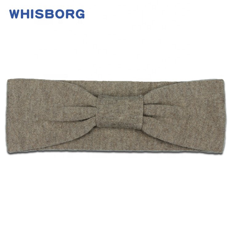 New Luxury High Quality Woolen Stylish Soft Designer Women Headband with Breathable Knitted Bow Ribbed Brand Girl Head Band
