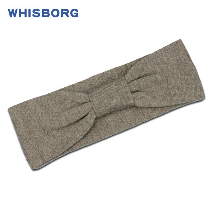 New Luxury High Quality Woolen Stylish Soft Designer Women Headband with Breathable Knitted Bow Ribbed Brand Girl Head Band
