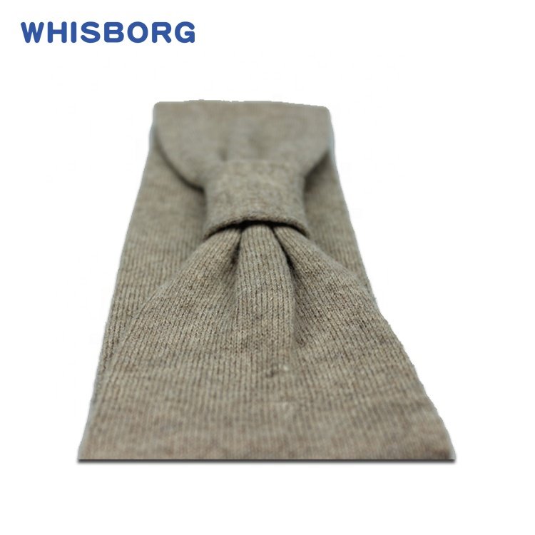 New Luxury High Quality Woolen Stylish Soft Designer Women Headband with Breathable Knitted Bow Ribbed Brand Girl Head Band