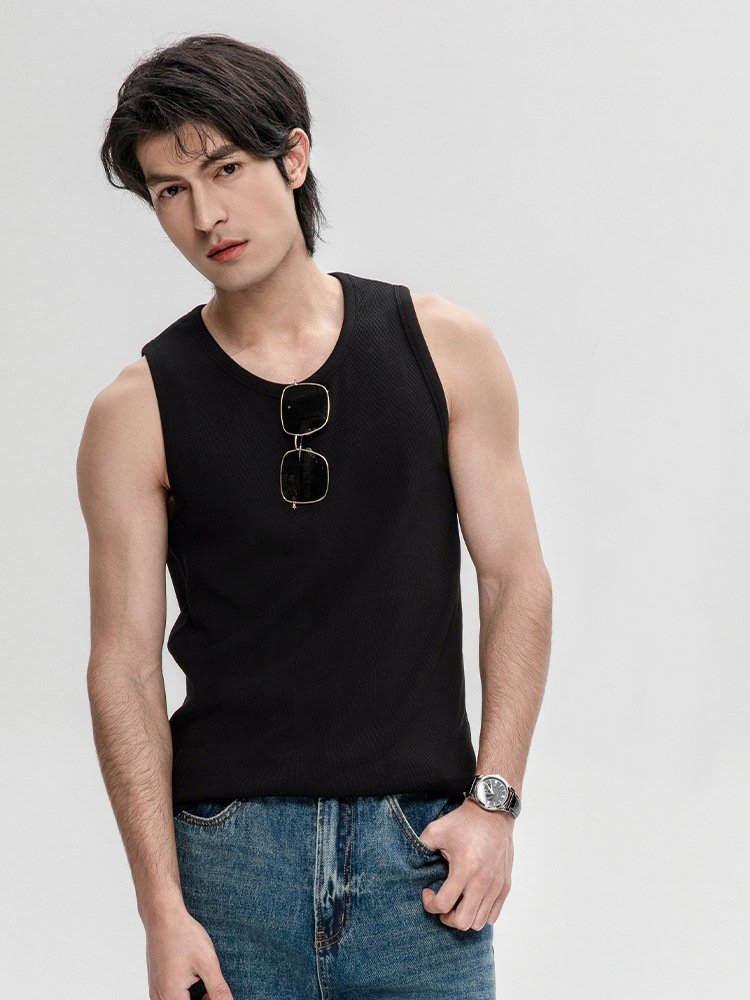 High Quality 240Grams Pima Cotton Tank Top 96.5% Cotton 3.5% Spandex Ribbed Tank Top for Women and Men