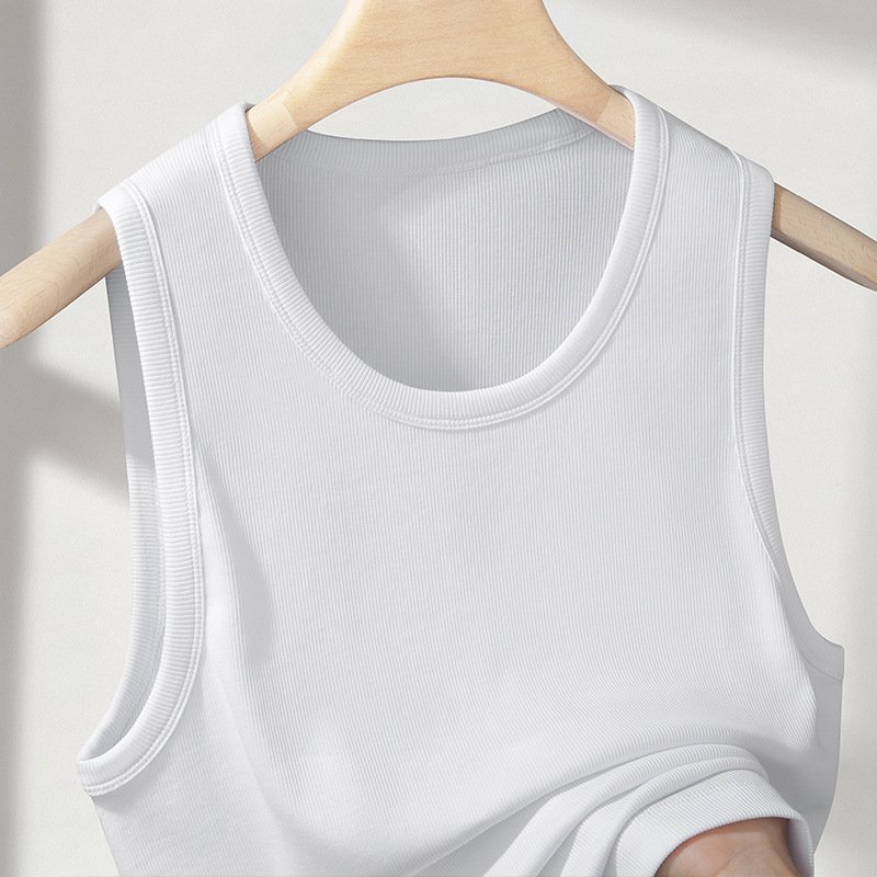 High Quality 240Grams Pima Cotton Tank Top 96.5% Cotton 3.5% Spandex Ribbed Tank Top for Women and Men