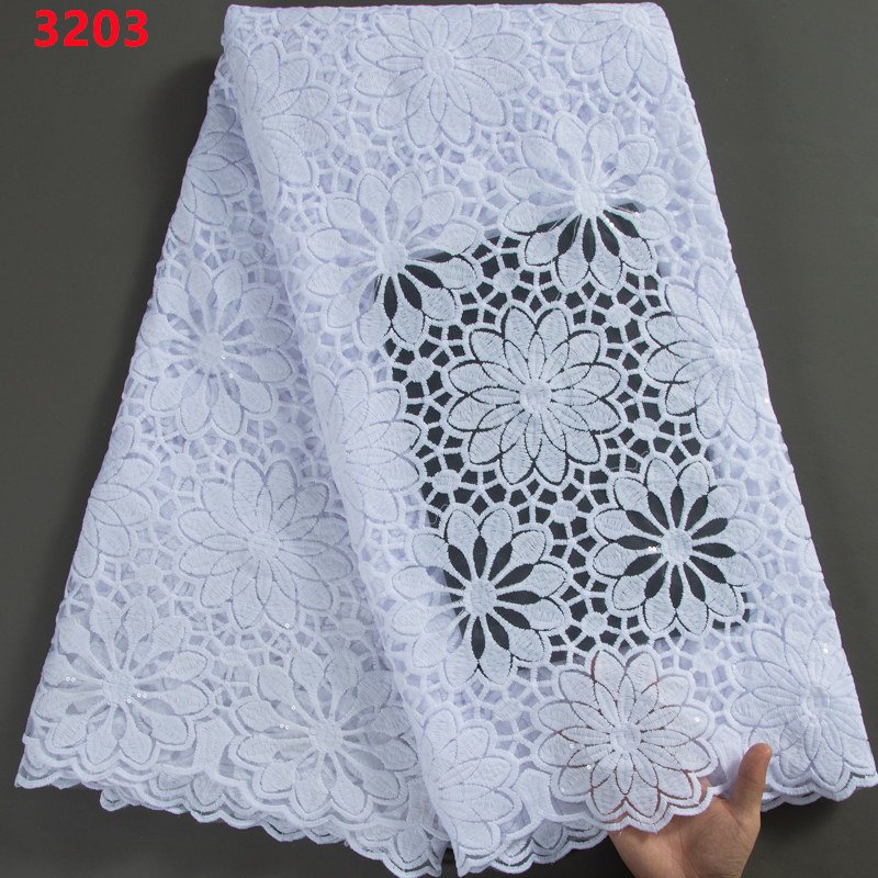3203 Wholesale French Net Milk Silk Lace with Shine Sequins High Quality African Embroidery Tulle Lace Fabric for Women Dresses