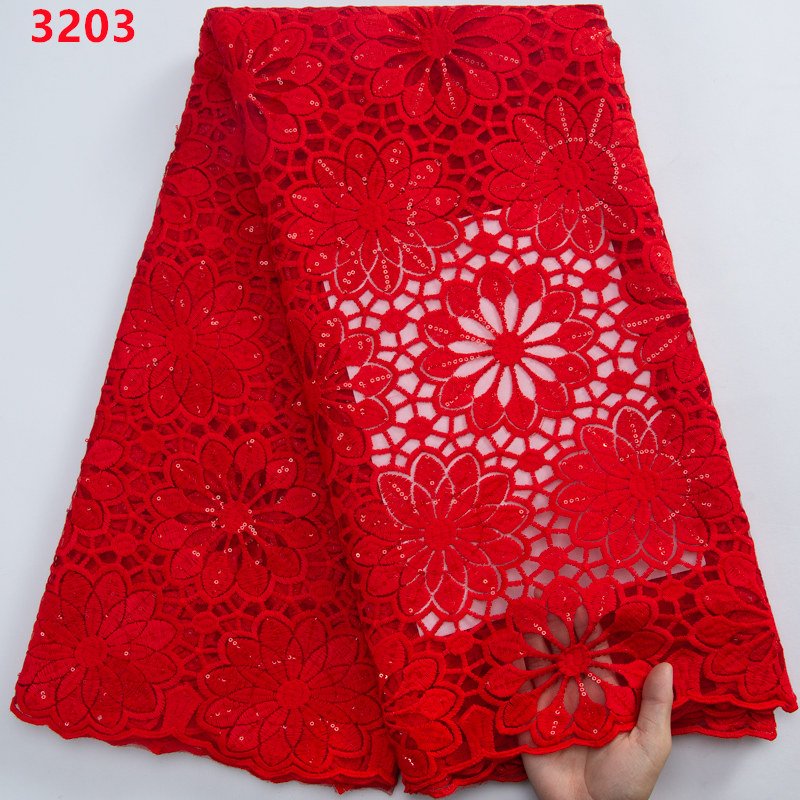 3203 Wholesale French Net Milk Silk Lace with Shine Sequins High Quality African Embroidery Tulle Lace Fabric for Women Dresses