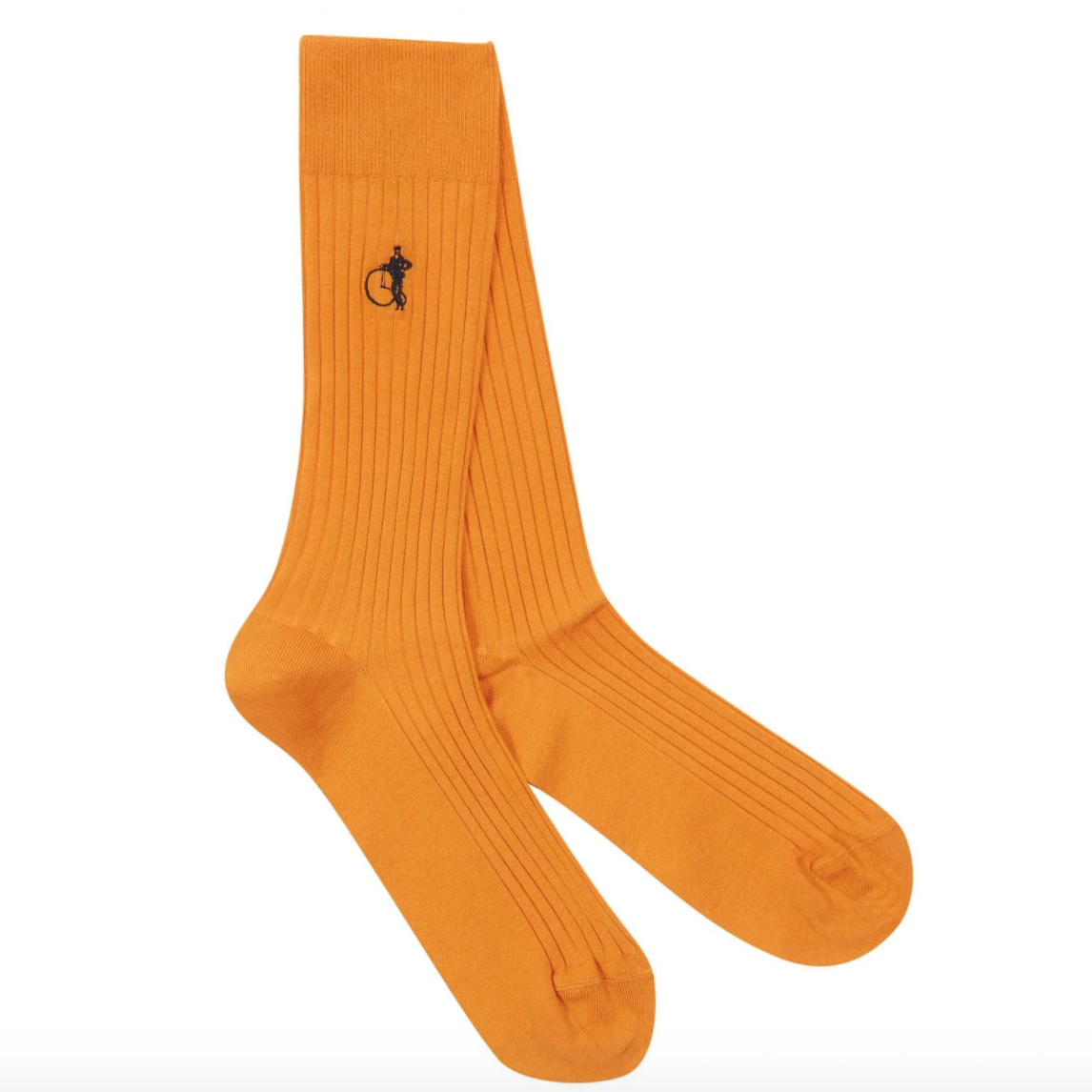 TA24428 Wholesale Top Quality Egyptian Cotton Mens Soft Durability Blue Embroidery Dress Business Socks